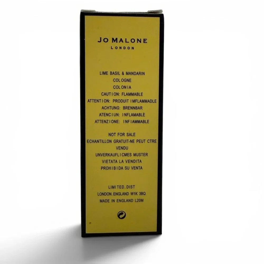 Jo Malone Lime Basil & Mandarin Cologne Travel Spray Size 9 mL New